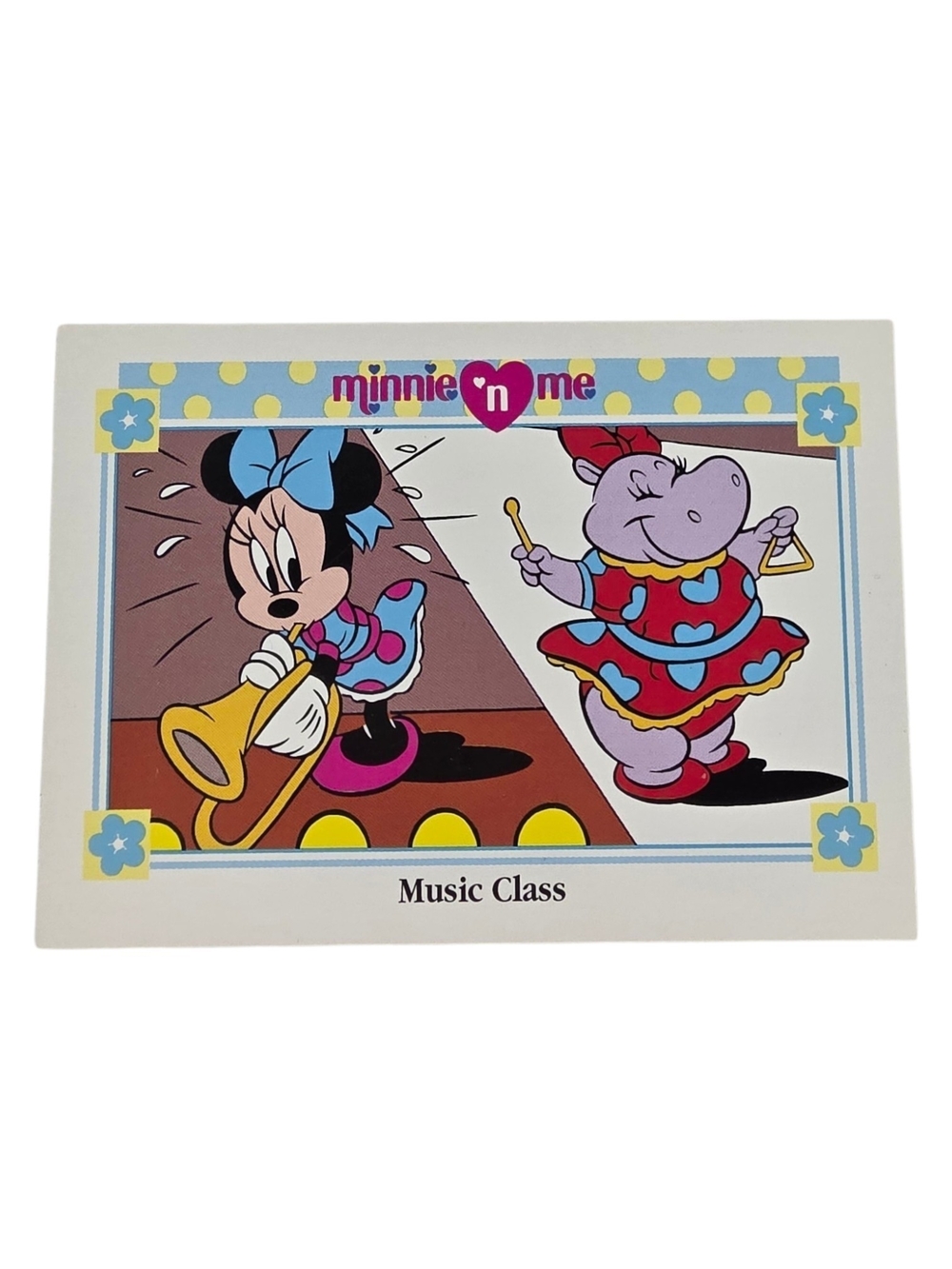 1991 Disney Minnie 'n Me Trading Card - Blue, Pink, Yellow